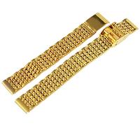 Anelli in acciaio inox orologio da polso bracciale orologio da polso cinturino per orologio da polso bracciale goldfarbig rp8204012084 Steg larghezza 12 mm, Lunghezza totale 18 cm, spessore 2 mm