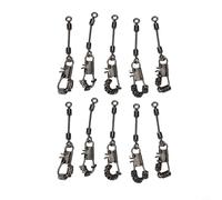 Anelli in acciaio inox per pesca a mosca, 2 mm, senza cuciture, ovali, antiriflesso, resistenti, accessori per trota, salmone (100 pezzi)