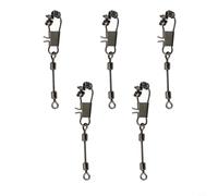 Anelli in acciaio inox per pesca a mosca, 2 mm, senza cuciture, ovali, antiriflesso, resistenti, accessori per trota, salmone (50 pezzi)