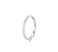 Anelli in argento da donna, anelli di fidanzamento, anelli di promessa per donne, in oro bianco e pt950, simpatici regali per le donne, R 1/2, PT950, Non pietra preziosa