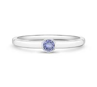 Anelli In Argento Sterling 925 Con Pietra Nascita Simulata E Zirconi Per Bambine