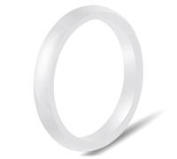 Anelli in ceramica nera e bianca da 3 mm, 6 mm, 8 mm, per uomini e donne, vestibilità comoda, anello di fidanzamento o promessa di matrimonio, misura 4-12, Ceramica, Non pietra preziosa