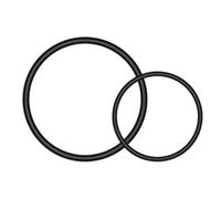 Anelli in gomma per staffa reggisella di Garmin Varia, Accessorio Originale Garmin