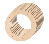 Anelli in legno non trattato 2/4/8 pezzi cornici ghirlanda in legno for artigianato mestiere di non finito anelli a cerchio floreale fai da te decorazione appesa in(8pcs)