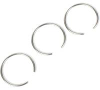 Anelli in metallo, 10 anelli rotondi in acciaio inox SUS304, diametro φ2,4 mm(2,4 x 32,4 x 12 (Steel))