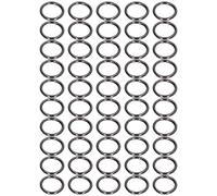 Anelli in metallo 15x3mm robusto durevole 50pc di ferro squisito multifunzionale o anelli metallici anelli artigianali Accessori abbigliamento (Colore di cannoniere)