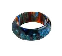 Anelli in oro 585 per gli uomini anello a maglia grossa anello blu colorato anelli nuvole semplice ragazza arcobaleno donna gioielli dita stile anelli dita acrilico, 8, Acrilico, Nessuna pietra