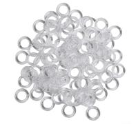 Anelli in plastica trasparente per tende a pacchetto, diametro 11 mm, accessori per tende verticali (100 pezzi)