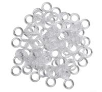 Anelli in plastica trasparente per tende a pacchetto, diametro 14 mm, pezzi di ricambio (100 pezzi)