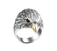 Anelli in rame con uccellino, stile vintage, apertura regolabile, accessorio da uomo, gioielli alla moda per l'uso quotidiano, anelli regolabili