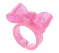 Anelli in resina Bowknot Anelli Acrilico Carino Alla Moda Colorato Fiocco Gioielli Impilabili Dumpy Per Le Donne Ragazze Regolabile Aperto Per, Misura unica, come descritto, come descritto