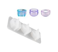 Anelli in silicone Gioielli che fanno muffa della resina del silicone della muffa dei monili del modello tre anelli per e progettisti