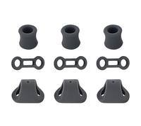 Anelli in silicone per arrampicata - triangolare da 2,4 cm | Set manicotto cilindro da 2,9 cm - Anelli in silicone a sgancio rapido per corde da esterno per evitare il posizionamento alpinismo