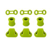 Anelli in silicone per arrampicata - triangolare da 2,4 cm | Set manicotto cilindro da 2,9 cm - Anelli in silicone a sgancio rapido per corde da esterno per evitare il posizionamento alpinismo
