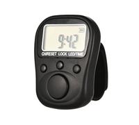 Anelli in Silicone Ricaricabili Contatore Dita Display LCD a 6 Cifre 7 Canali Individuali per Allenamento O Conteggio Produzione Pratico Dispositivo di Conteggio Manuale
