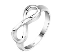 Anelli Infinity per Donna Gioiello Moderno Unisex Placcato Argento Estetico
