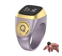 Anelli Intelligenti per Uomini -Anello Contatore Elettronico, 5 Promemoria di Preghiera, Anelli Intelligenti | Compatibile con Più Lingue Tally Clicker