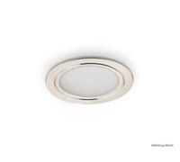 Anelli LED Color Acciaio, Lampada da Incasso, Set-5, 3000 K Bianco Caldo