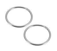 anelli metallici, 2 pezzi di O-ring in acciaio inossidabile da 30/40/50/60/79/80/90/100 mm diametro interno, spessore 3-8, anelli tondi saldati(60x6mm)
