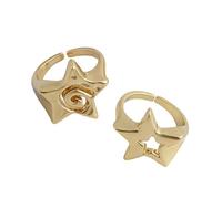 Anelli moderni stile punk gioielli alla moda ciondolo stella lunga durata brilla ornamento dito unico moda, Misura unica, come descritto, come descritto
