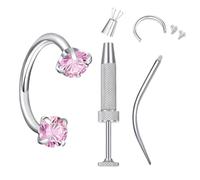 Anelli Nasali a Cerchio Donna - Gioielli In Acciaio Inossidabile Alla - Gioielli per piercing naso cerchietto orecchino,Per Viaggi Quotidiani Feste Appuntamenti Balli Di Fine Anno Eventi Occasioni
