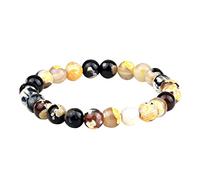 Anelli nuziali da donna alla moda braccialetto fuoco 8 mm bracciale da uomo yoga gioielli clip su orecchini a cerchio da uomo, Misura unica, Pietra, Nessuna pietra preziosa