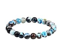 Anelli nuziali da donna alla moda braccialetto fuoco 8 mm bracciale da uomo yoga gioielli clip su orecchini a cerchio da uomo, Misura unica, Pietra, Nessuna pietra preziosa
