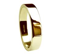 Anelli Nuziali In Oro Giallo 9 Ct Profilo Piatto 5Mm 5.2/6G 375 Marchiato UK H-Z