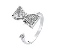 Anelli oro regolabili set zircone anello di compressione girevole anello creativo anello di decompressione regolabile, Taglia unica, Metallo, Nessuna pietra preziosa