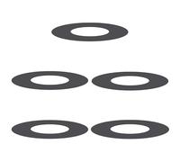 Anelli per albero in acciaio, 5 pezzi piatti Ø 30/60 cm, colore nero, per la cura del giardino di lunga durata per alberi e arbusti, ideali per giardinieri