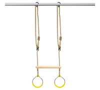 Anelli per Altalena - Attrezzatura da Gioco in Giardino, Anelli per Appendere in Metallo, Gioco di Equilibrio per Arrampicata | Percorso a Ostacoli del Giochi nella Giungla per Interni, telai di