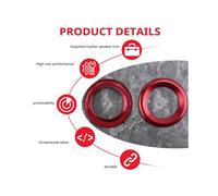 Anelli per Altoparlanti Audio per Porte, Decorazioni per Diffusori un Colonna nel Alluminio Anodizzato, Finiture nel Cerchio per 2016 2017