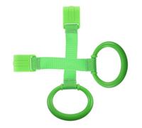 Anelli per Apprendimento Camminata per Ragazzo Ragazza, 2 Pezzi Verdi | Plastica e Fettuccia, Design Leggero e Multifunzione, per Culla e Box Gioco