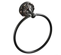 Anelli per asciugamani in ottone, stile antico retrò, supporto rotondo per asciugamani, montaggio a parete, adatto per bagno, soggiorno, camera da letto, cucina, supporto da appendere con viti