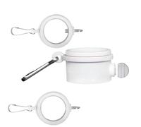 Anelli per Asta per Bandiera 2 anelli for asta portabandiera in plastica | Montaggio su asta portabandiera girevole a 360 gradi con gancio fisso(1.26 inches)