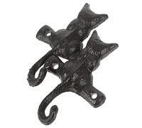 Anelli per bagno, Ganci for la casa, 2 ganci da parete decorativi for gatti in ghisa classici europei for appendere bagno for cappotti for
