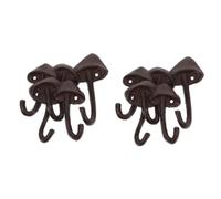 Anelli per bagno, Ganci for la casa, 4 pezzi for funghi in ghisa for appendere alla parete for carichi pesanti Appendiabiti da vintage