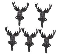 Anelli per bagno, Ganci for la casa, 5 pezzi Gancio in ghisa decorativo for soggiorno a parete for bagno a