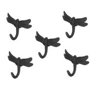 Anelli per bagno, Ganci for la casa, 5 set Gancio a forma di libellula for portachiavi montato a parete for asciugamani for appendiabiti for carichi pesanti Vintage