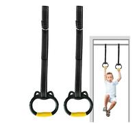 Anelli per Barra Ginnastica Bambini,Ensemble D'anneaux De Gymnastique pour À La Maison | Anelli da Ginnastica Anelli da Palestra Antiscivolo per Allenamento Balançoire Anneaux Gym Ring