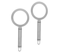 Anelli per Brulee 2 Pezzi in Acciaio Inox Argento Rotondi