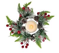 Anelli Per Candele Di Natale - Corona Di Natale Decorativa,Anello Ghirlanda Candela A Colonna,per Decoratori Domestici Appassionati delle Feste Tavola da Pranzo Mensola del