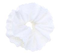 Anelli per capelli oversize con fiocchi bianchi, corda per capelli versatile, ornamento per capelli belli per matrimoni e abiti casual