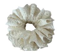 Anelli per capelli oversize con fiocchi bianchi, corda per capelli versatile, ornamento per capelli belli per matrimoni e abiti casual