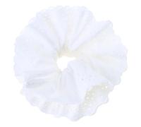 Anelli per capelli oversize con fiocchi bianchi, corda per capelli versatile, ornamento per capelli belli per matrimoni e abiti casual