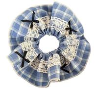 Anelli per capelli oversize con fiocchi bianchi, corda per capelli versatili, ornamento per capelli belli per donne e ragazze