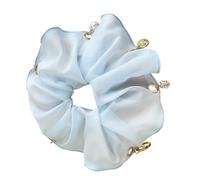 Anelli per capelli oversize fiocchi bianchi corda per capelli versatile ornamento per capelli stili belli accessori per capelli eleganti