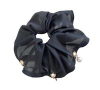 Anelli per capelli oversize Fiocchi bianchi Corda per capelli Versatili Ornamento per capelli Stili belli Accessori per capelli Eleganti Ornamenti per capelli a strati con ciondoli in lega