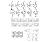 Anelli per capelli per trecce - Gioielli per trecce per donne, accessori per capelli in metallo | Gemelli decorativi per capelli, eleganti gioielli dreadlock per donna e uomo, gioielli dorati per