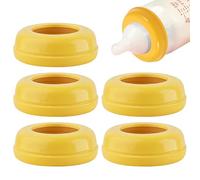 Anelli Per Collana Di Biberon - Sostituzione Di Tappi Per Bottiglia 6x6x2cm, Confezione Di 5 Anelli A Vite Con Cappuccio Da Viaggio Durevole | ACCESSORI DEI BABIE POSTERIORI LORO | Food Grade For
